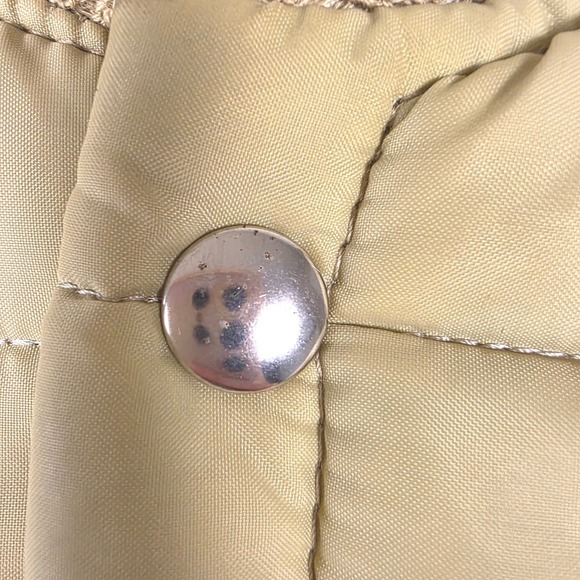 Tyson Puffer Vest Tan Quilted Snap Front Mens Medium Vintage Workwear Cosplay - Picture 13 of 16